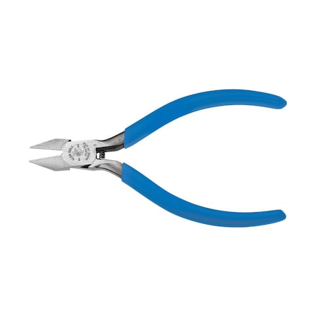 Klein Tools 5 1/8 in High Leverage Diagonal Cutting Plier Flush Cut Pointed Nose Uninsulated D244-5C