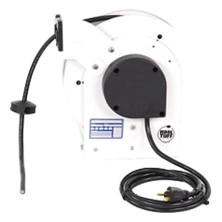 Kh Industries Industrial Cord Reel, 20 A, White, 35 ft RTAN3LW-WW-J12H