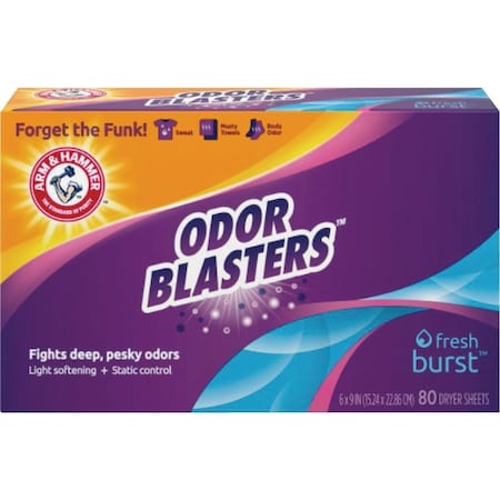 Arm & Hammer Odor Blasters Fresh Burst Dryer Sheets, 80-Count 290