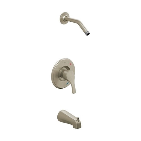 Cfg Tub and Shower Faucet, Nickel, 1.75 gpm T58913NHBN