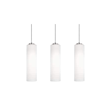 Afx Leo 3-Light Linear Pendant, 120V, 60W, Satin Nickel LEOP0412MBSNLNR3