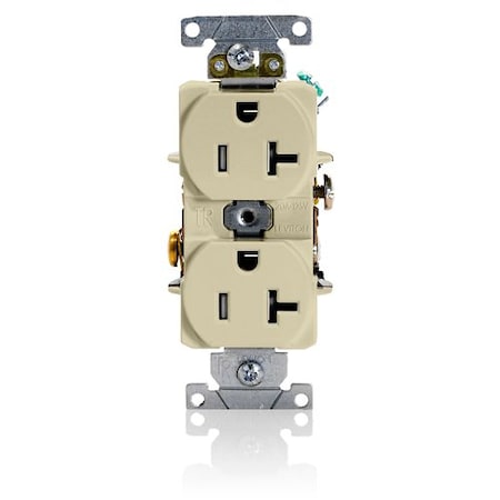 Leviton Plugs&Rcptcls, 20A, 125VAC, Ivry, PBT, PK1 T5362-I