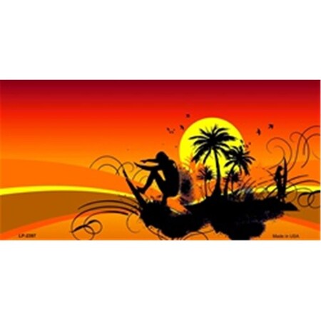Powerhouse Sunset Surfer License Plates Tags PO516396