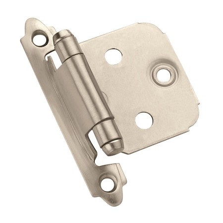 Amerock Butt Hinge Variable Overlay Satin Nickel Self-Closing CM7139G10