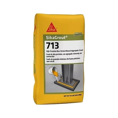 Sika Grout, Gray, 55 lb, 28 day Full Cure Time, 6.2 sq ft at 1 in 813201