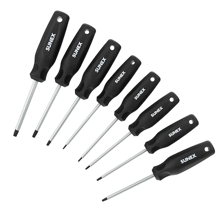 Sunex Torx Magnetic 8 Piece Screwdriver Set In Eva Foam SXTSD8