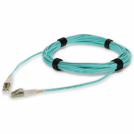Add-On Addon 3M Lc (Male) To Lc (Male) Straight Aqua Om3 Duplex Fiber Patch ADD-LC-LC-MB3M5OM4