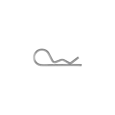 Auveco Hairpin Cotter042 (3/64in) Wire Diameter Zinc, 100PK 16934