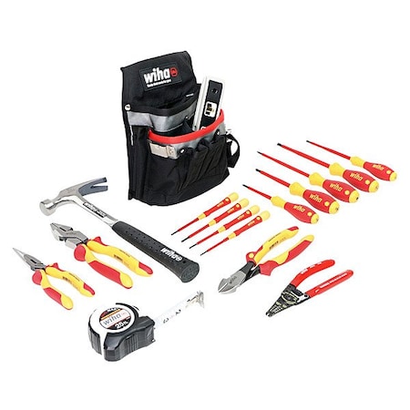 Wiha Master Tool Set, 16 pc, Metric/SAE 32934