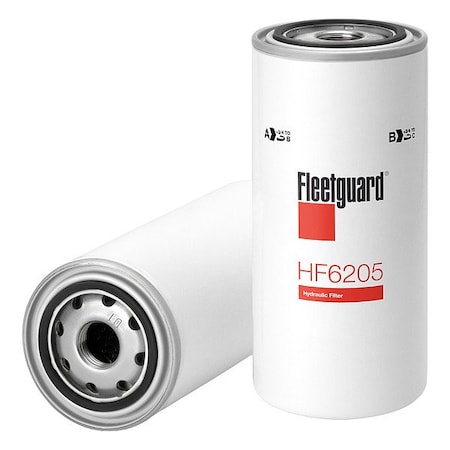 Fleetguard Hydraulic Filter, Spin-On, Cellulose HF6205