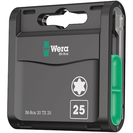 Wera Bit-Box 20 TX, TX 20 x 25 mm, 20 pieces 5057770001