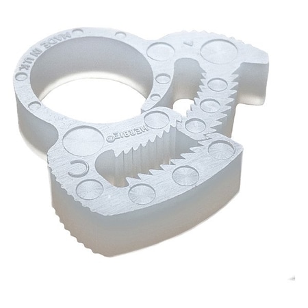 Zoro Select Snap-Plastic Hose Clamp, WHT, 2.63"ID, PK10 HC-64-PA66-N