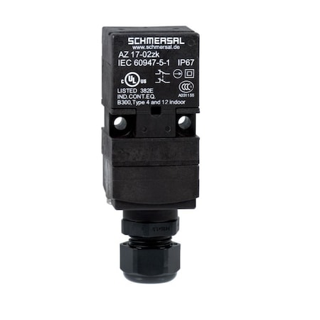 Schmersal Safety switch with separate actuator, AZ 17-02ZRK, cable gland M16, Thermoplastic enclosure, Double 161133968