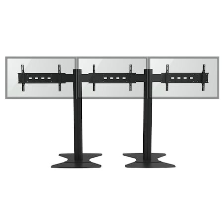 Tygerclaw 800 x 400mm TV Wall Stand for 3 Flat Panel TV LVW8604