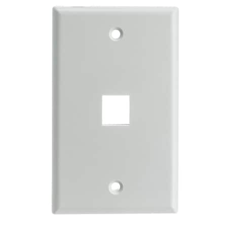 Digiwave 1 Slot Keystone Wall Plate, White DGA6313W
