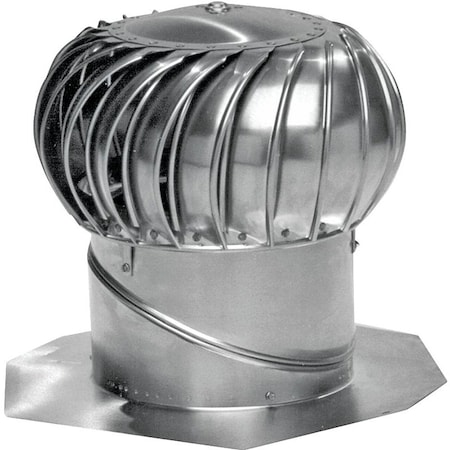 Lomanco LOMANCO Whirlybird BIB12 Turbine Ventilator, 110 mph, Aluminum BIB12
