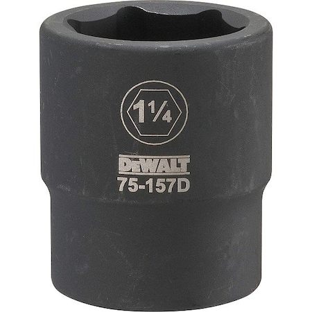 Dewalt Impact Socket, 3/4 IN DR, 1-1/4 SAE DWMT75157OSP