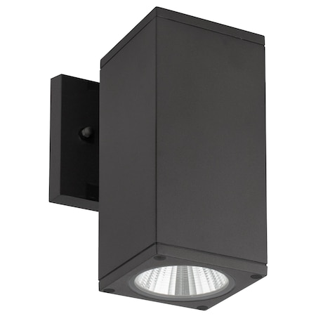 Sunlite LED Black Square Up Or Down Outdoor Wall Light Fixture, 12W 60W= 850 Lumens 30K/40K/50K 88134-SU