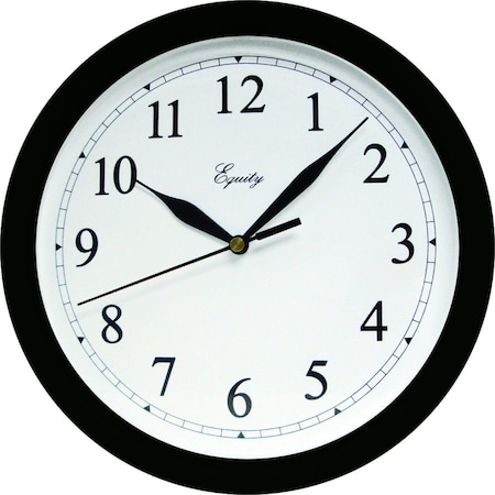 La Crosse Technology 10 BLK Plas Wall Clock 25203