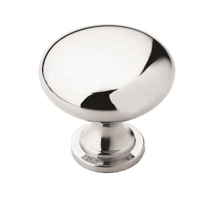 Amerock Edona 1-1/4 in 32 mm Diameter Polished Chrome Cabinet Knob, 10PK 10BX5300526