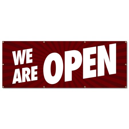 Signmission We Are Open, 36 Inch, Banner B-96-30431