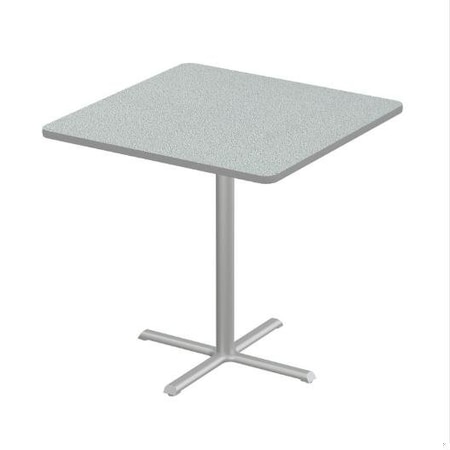 Correll Square Cafe Table, 42 in W, 42 in L, 42 in H, Particleboard Top, Gray Granite SXB42S-15-98-13