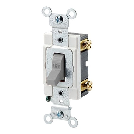 Leviton Toggle Single-Pole, 20 Amp 1221-SGY