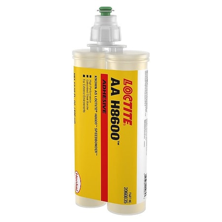 Loctite Structural Adhesive, AA H8600 Series, Dual-Cartridge, 100:50 Mix Ratio 2060835