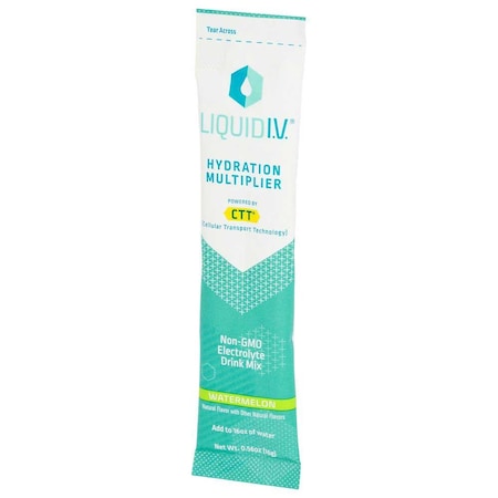 Liquid I.V. Hydration Multiplier Watermelon Electrolyte Drink Mix, 0.56 Ounce, 8PK LVS8007