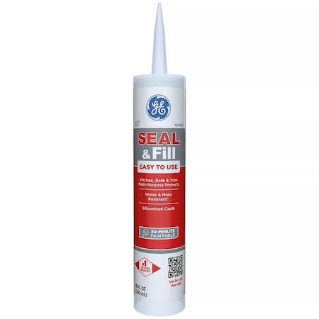 Ge Max Shield MAKB210CR Sealant, Clear, 24 hr Curing, 40 to 100 deg F, 101 oz Cartridge 2733638