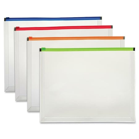 Globe-Weis Zip Envelopes- Letter- Assorted 84192