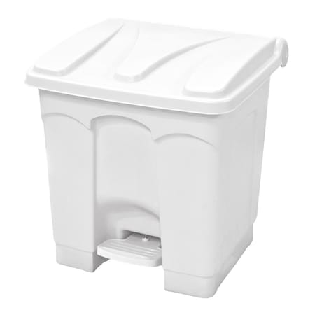 Quantum Storage Systems Step-On Contianer, 8 Gallon, White CSO-08WT