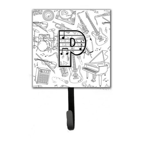 Carolines Treasures Letter P Musical Note Letters Leash and Key Holder CJ2007-PSH4