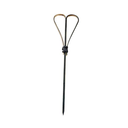 Omg 5.91 In. Fotsy Black Bamboo Skewer With Looped Heart Design, 2000PK OM447812