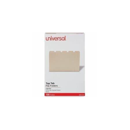 Universal File Folders, Manila, 100PK UNV15115