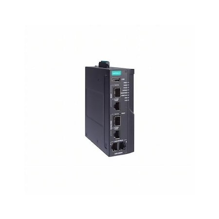 Moxa Industrial secure router with 2 Gigabit copper ports with Gen3 Bypa EDR-G9004-VPN-2MGTXSFP-CT