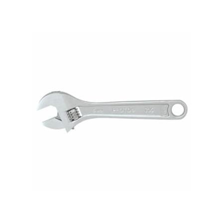 Proto Adjustable Wrench, 6 in L, 15/16 in Opening, Satin 577-706B
