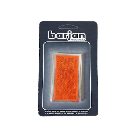 Barjan Reflector Rectangular 2 by CD - Amber 049BP484A