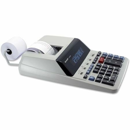 Sharp Desktop Calculator, Printing, 12 Digit, Width: 9 7/8 in SHRVX2652H
