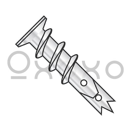 Oxoxo 8 Easy Screw In Wallboard Anchor Zamac Alloy, 1000PK 282886