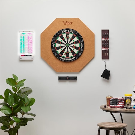 Viper Octagonal Wall Defender Dartboard Surround, Cork 41-0616-99