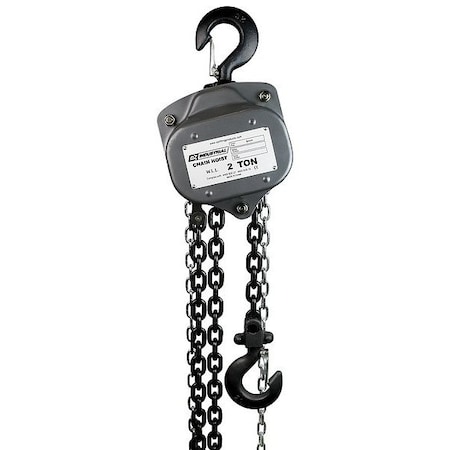 Oz Lifting Products Manual Chain Hoist, 30 ft Chain L, Gray OZIND020-30CH
