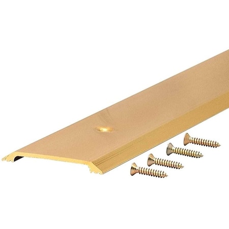M-D Building Products 0 Saddle Threshold, 36 in L, 212 in W, Aluminum, Bright Gold 9613