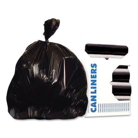 Heritage 56 gal Trash Bags, 43 in x 47 in, Super Heavy-Duty, 1.5 mil, Black X8647AK