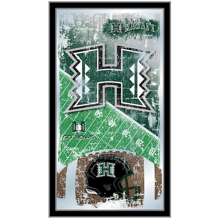 Holland Bar Stool Co University of Hawaii 15" x 26" Football Mirror MFtblHawaii
