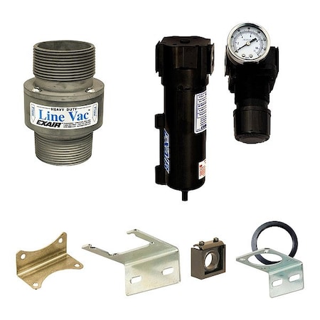 Exair NPT Heavy Duty Threaded Line Vac Kit 153250