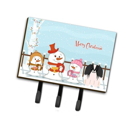 Carolines Treasures Merry Christmas Carolers Pekingnese Black and White Leash or Key Holder BB2436TH68