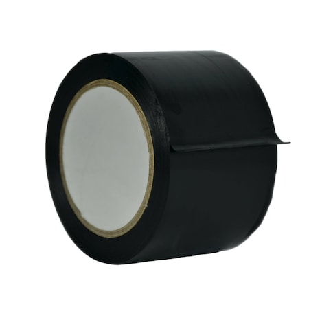 Wod Tape PVC, Black, 3 inch (72mm) W., 6 mil Thickness, 16 PK WOD VTC606-03000-16-60-BLA