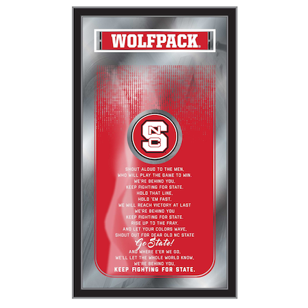 Holland Bar Stool Co North Carolina State 26" x 15" Fight Song Mirror MFghtNCarSt