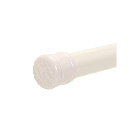 Zenith Products Zenna Home Straight 42 In. To 72 In. Adjustable Tension Shower Rod in Champaign Bone 506F